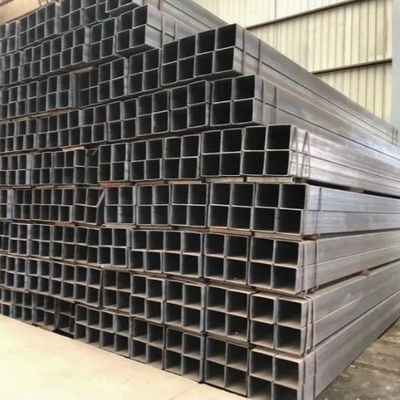 Good price S235jr S275jr 355jr Pipe en acier rectangulaire en acier noir doux pour le bâtiment en ligne