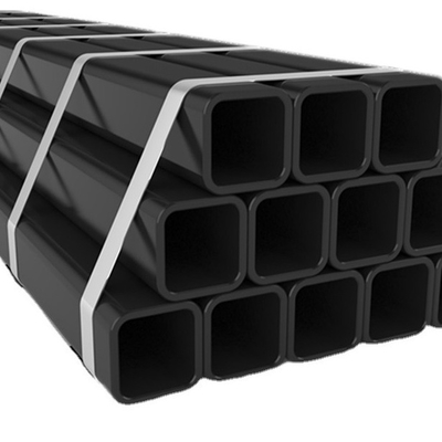 Q345 a soudé le tube en acier de /rectangular de tuyau d'acier au carbone doux sans couture/tuyau d'acier noir de place d'ERW